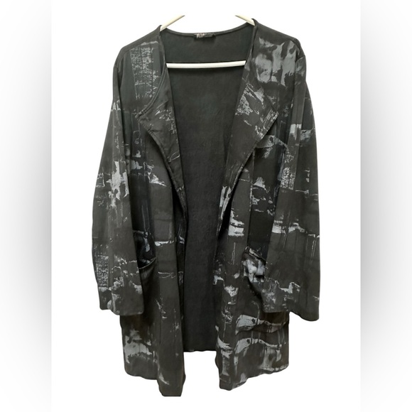 ✨ Bella Amore Cardigan Sweater Open Front Cotton Pockets Made in Italy - Picture 13 of 15